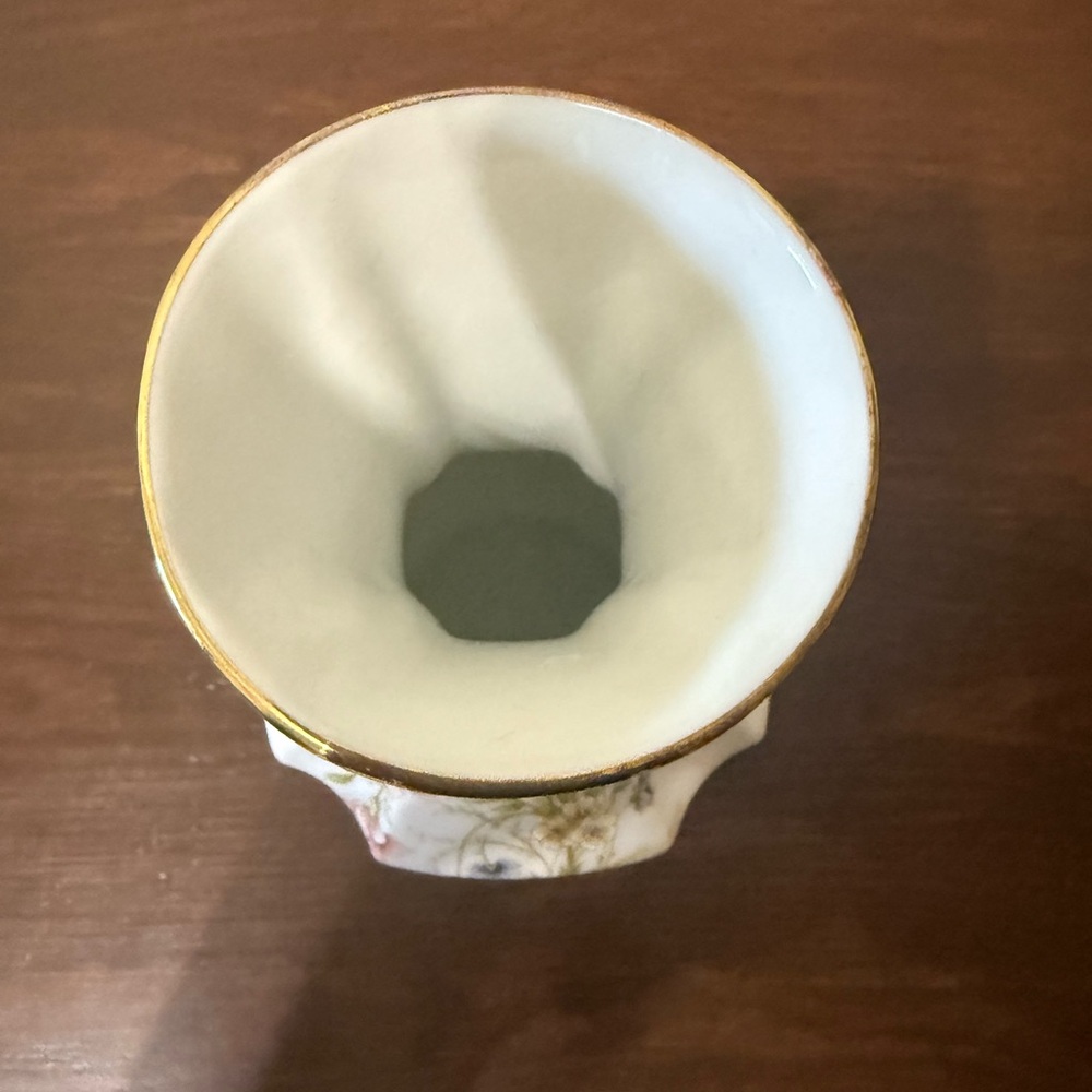 Vintage Floral Porcelain Vase German - Picture 3 of 5